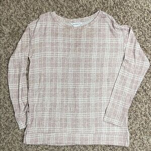 Liz Claiborne Pink Plaid Tunic